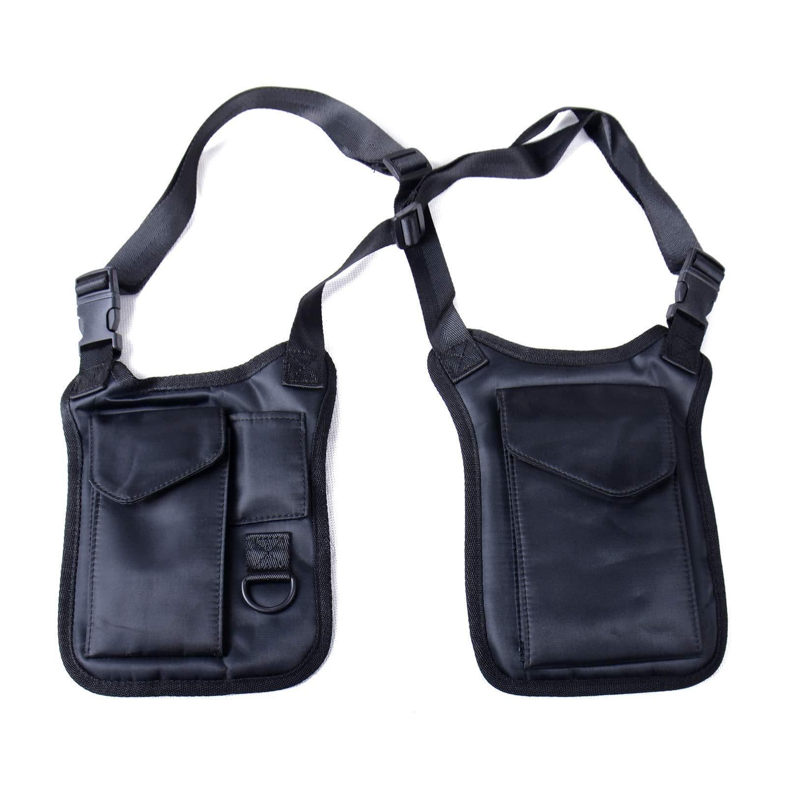 image-Anti-Theft Hidden Underarm Strap Wallet Holster Bag Leisure Nylon Double Shoulder Pocket Sport Vest Outdoors