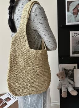 image-Straw Bag Women's Seaside Vacation Beach Shoulder Bag