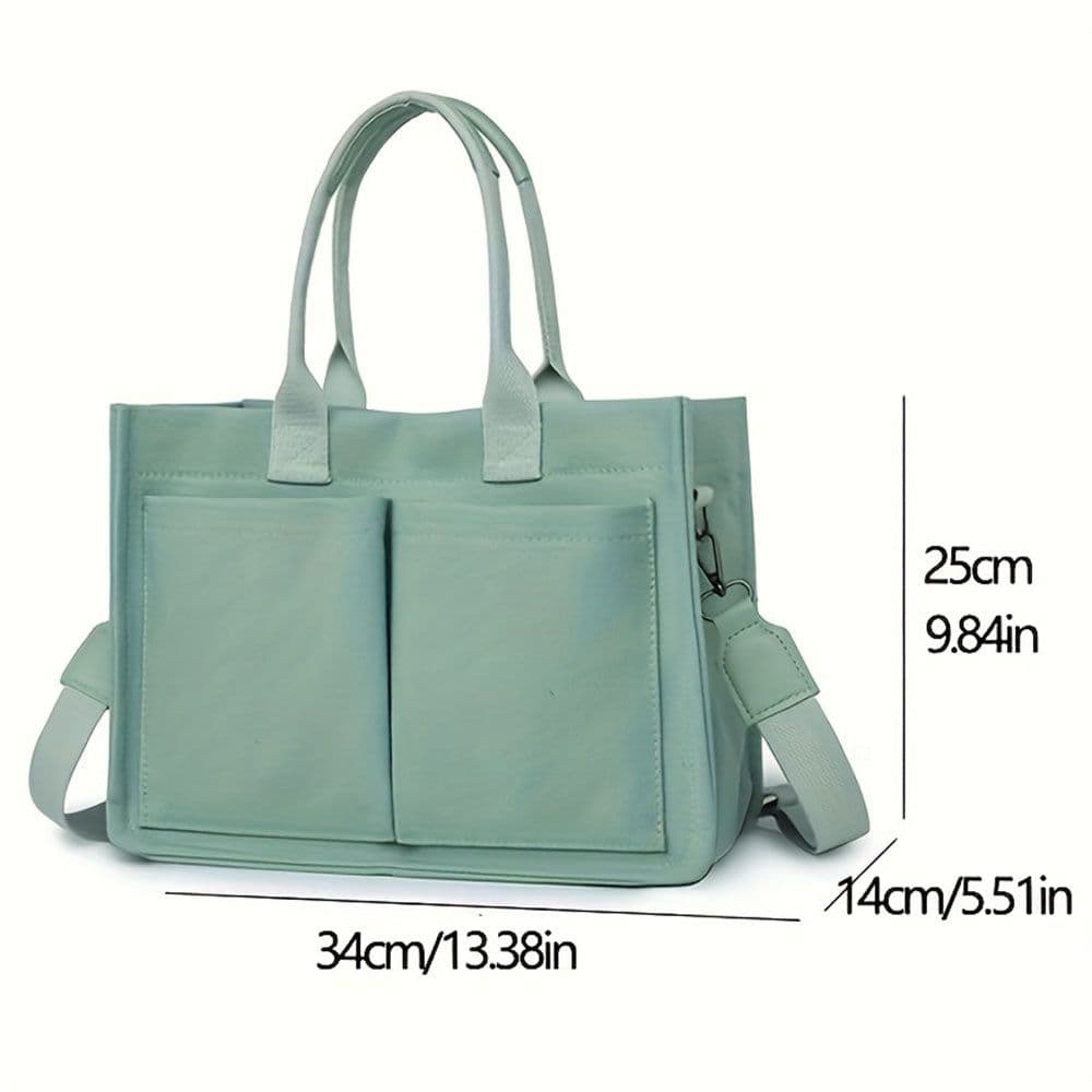 image-New Large Capacity Canvas Tote Bags For Women Work Commuting Carrying Bag College Style Student Outfit Book Shoulder Shopper Bag