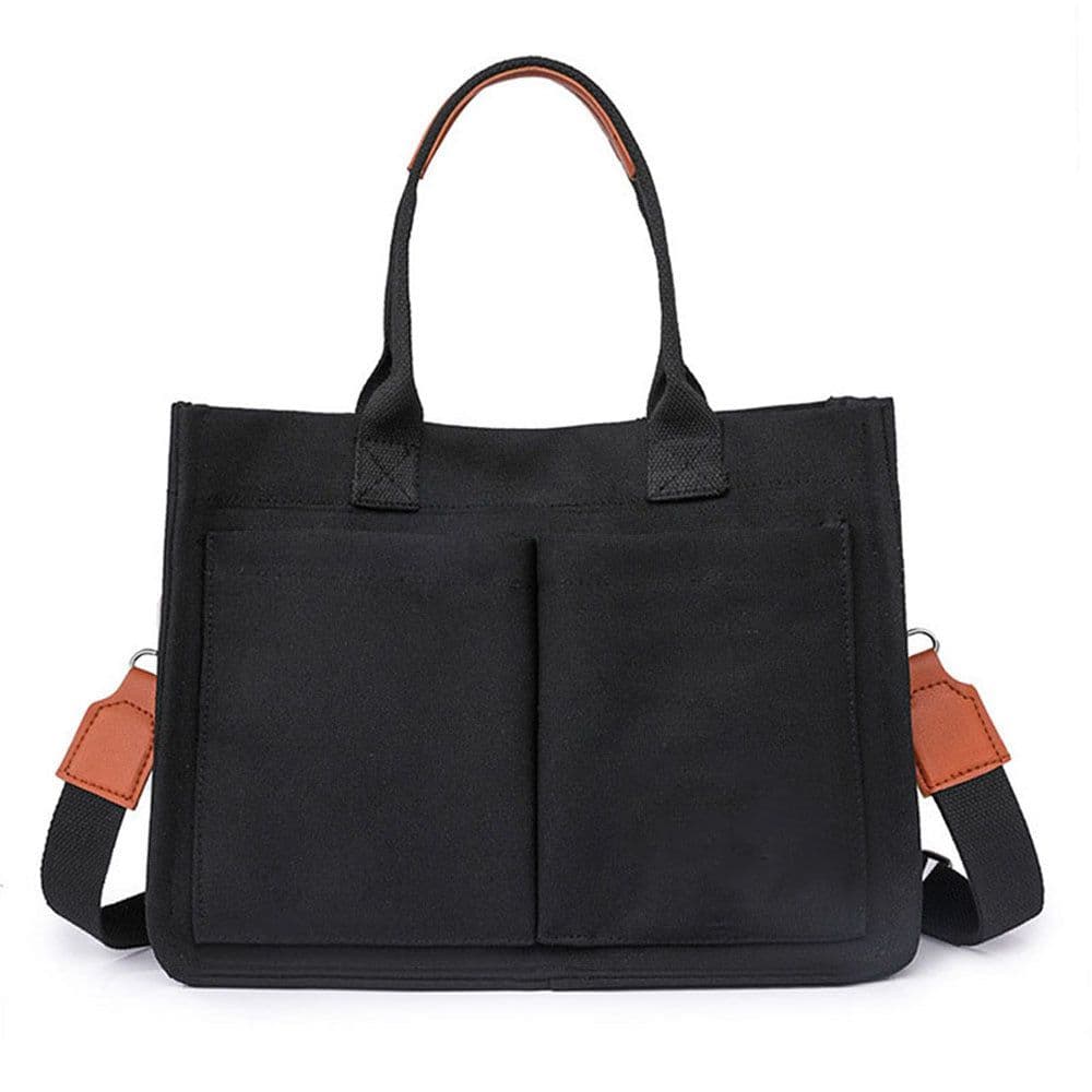 image-New Large Capacity Canvas Tote Bags For Women Work Commuting Carrying Bag College Style Student Outfit Book Shoulder Shopper Bag