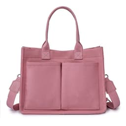 image-New Large Capacity Canvas Tote Bags For Women Work Commuting Carrying Bag College Style Student Outfit Book Shoulder Shopper Bag