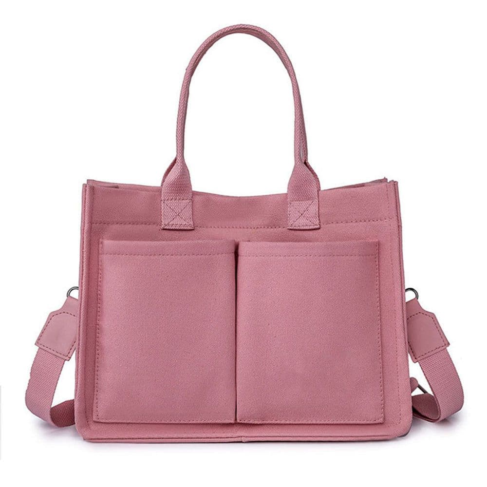 image-New Large Capacity Canvas Tote Bags For Women Work Commuting Carrying Bag College Style Student Outfit Book Shoulder Shopper Bag