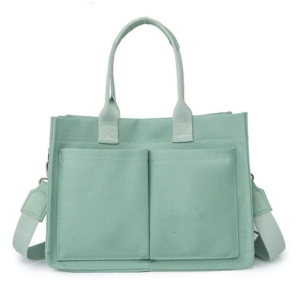 image-New Large Capacity Canvas Tote Bags For Women Work Commuting Carrying Bag College Style Student Outfit Book Shoulder Shopper Bag