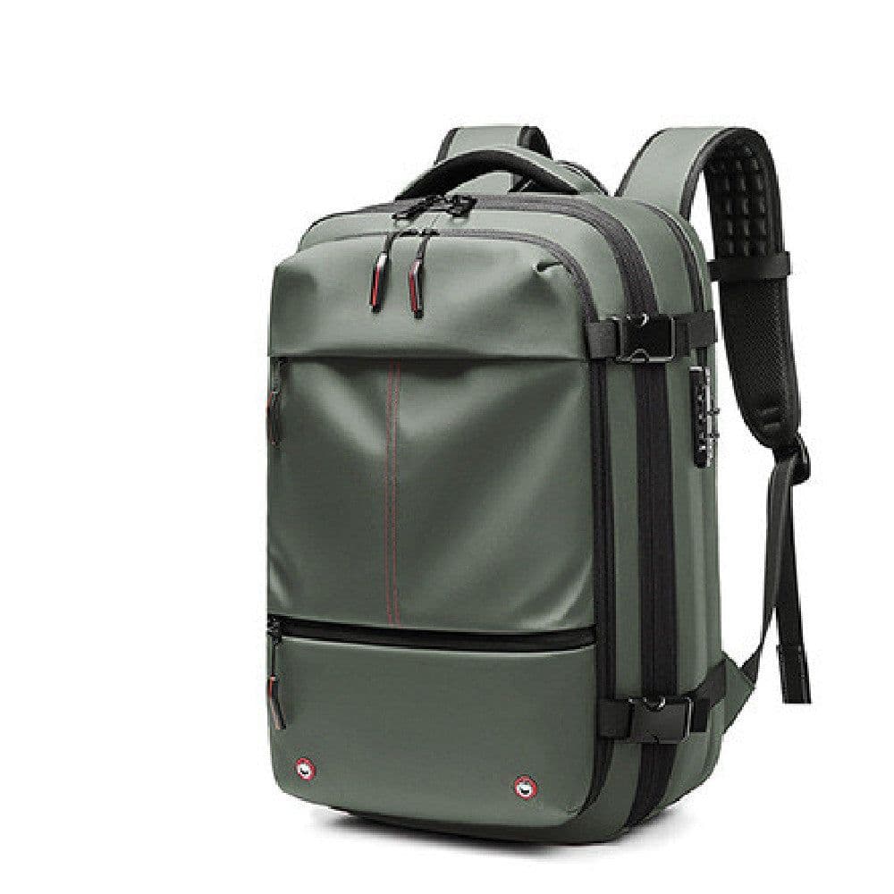 image-Men's Large-capacity Backpack Dry Wet Separation Anti-theft Package Business Leisure Unisex Backpack
