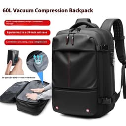 image-Men's Large-capacity Backpack Dry Wet Separation Anti-theft Package Business Leisure Unisex Backpack