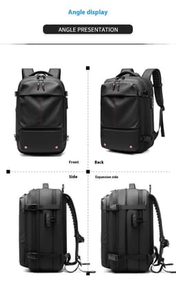 image-Men's Large-capacity Backpack Dry Wet Separation Anti-theft Package Business Leisure Unisex Backpack