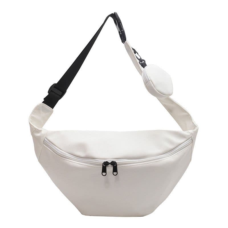 image-One-shoulder Crossbody Nylon Waist Bag Street Fashion Retro