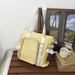 image-Japanese Minority Design Transparent College Style Fashion All-match Good-looking Large-capacity Crossbody Bag