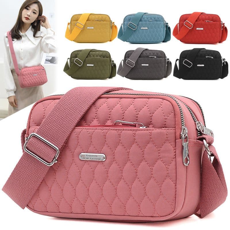 image-Rhombus Creative Fashion Solid Color Large Capacity Shoulder Messenger Bag