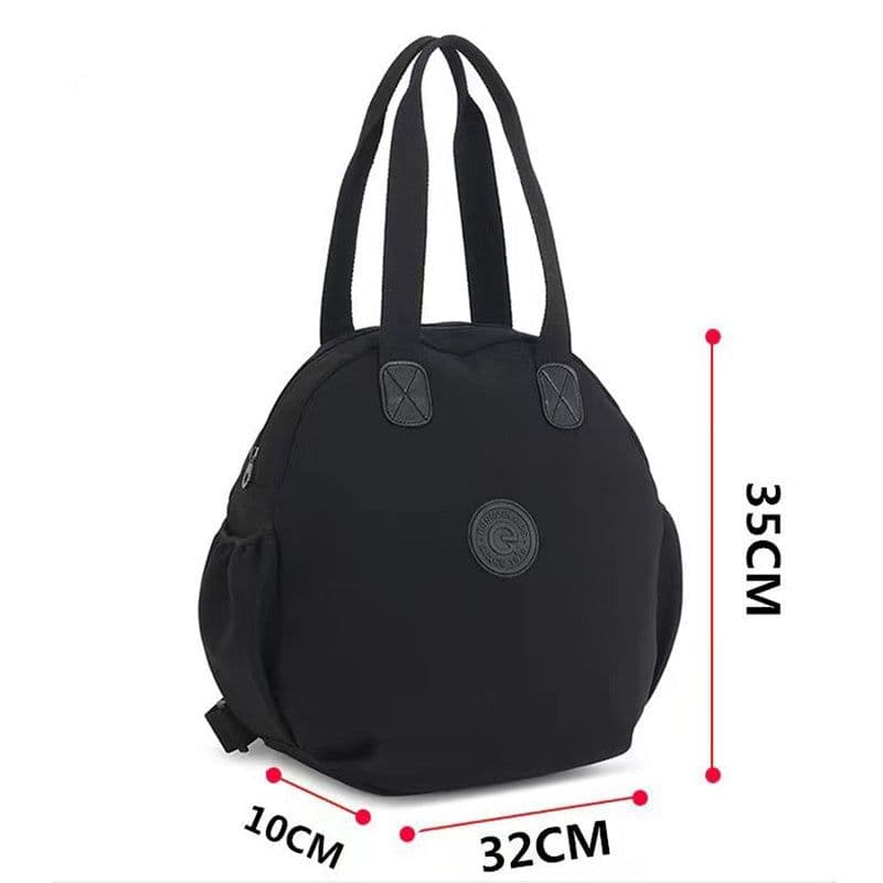 image-Black Round Bags Women Fashion Large Capacity Multifunctional Backpack Shoulder Bag Handbag