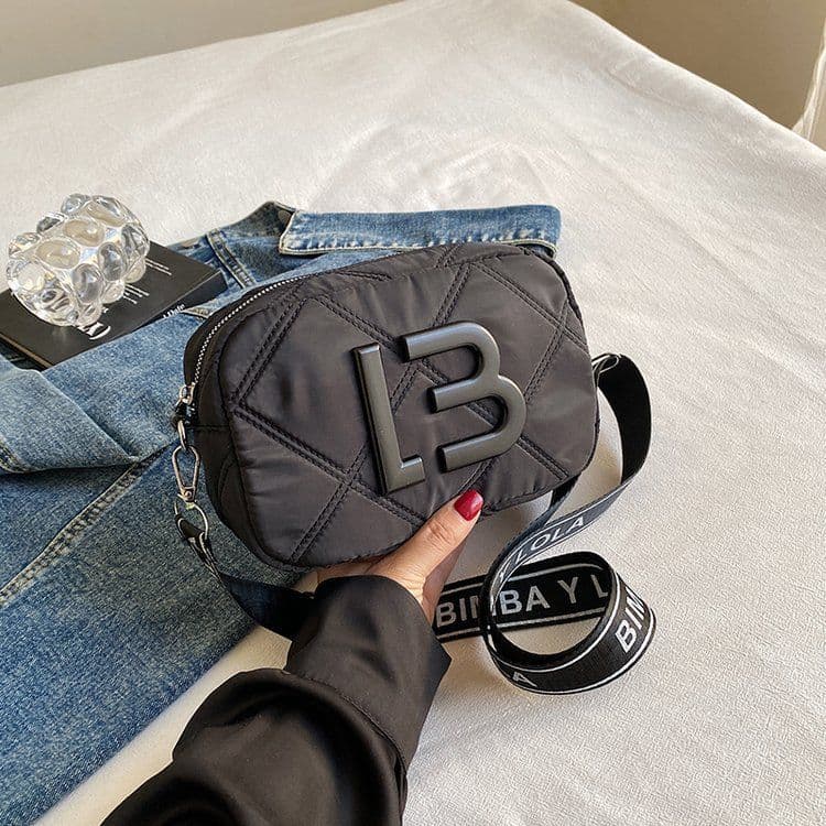 image-Solid Color Small Square Bags Women Fashion Underarm Bag Rhombic Sewing Shoulder Messenger Bags