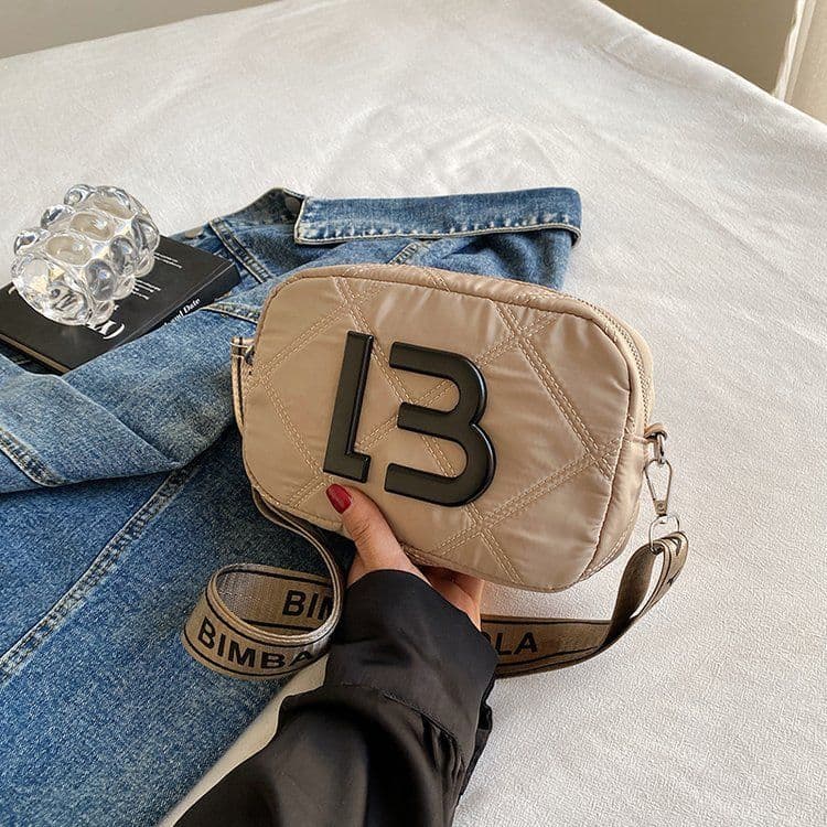 image-Solid Color Small Square Bags Women Fashion Underarm Bag Rhombic Sewing Shoulder Messenger Bags