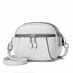 image-Solid Color Small Round Bag Fashion Multi-pocket Large Capacity Shoulder Crossbody Bags For Women Handbags