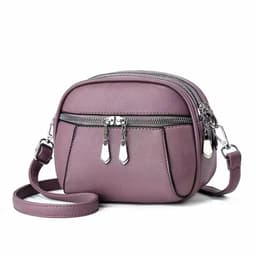 image-Solid Color Small Round Bag Fashion Multi-pocket Large Capacity Shoulder Crossbody Bags For Women Handbags