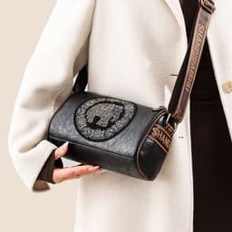image-Women's Stylish Colored Diamond Shoulder Messenger Bag
