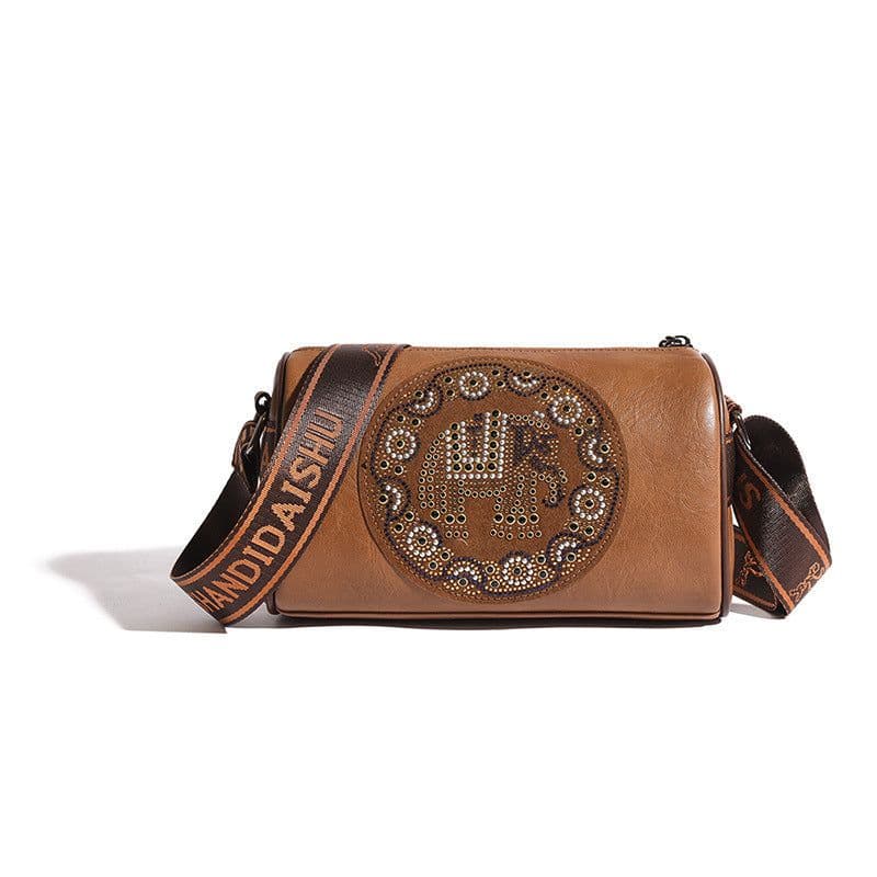 image-Women's Stylish Colored Diamond Shoulder Messenger Bag