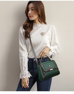 image-Women's Shoulder Crossbody Small Square Mother Bag Elegant