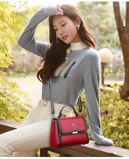image-Women's Shoulder Crossbody Small Square Mother Bag Elegant