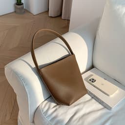 image-Single Shoulder Round Bag Women's Large Capacity Simple