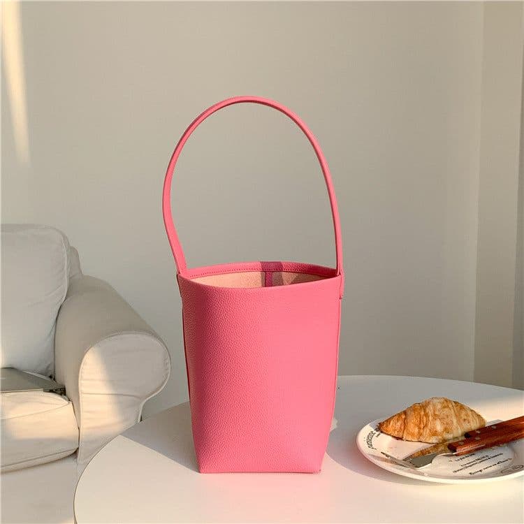 image-Single Shoulder Round Bag Women's Large Capacity Simple