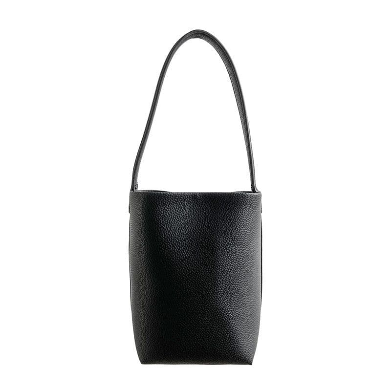 image-Single Shoulder Round Bag Women's Large Capacity Simple