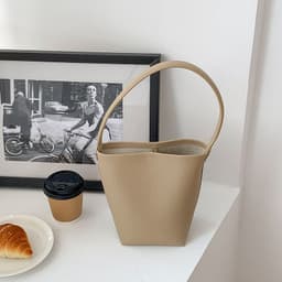 image-Single Shoulder Round Bag Women's Large Capacity Simple