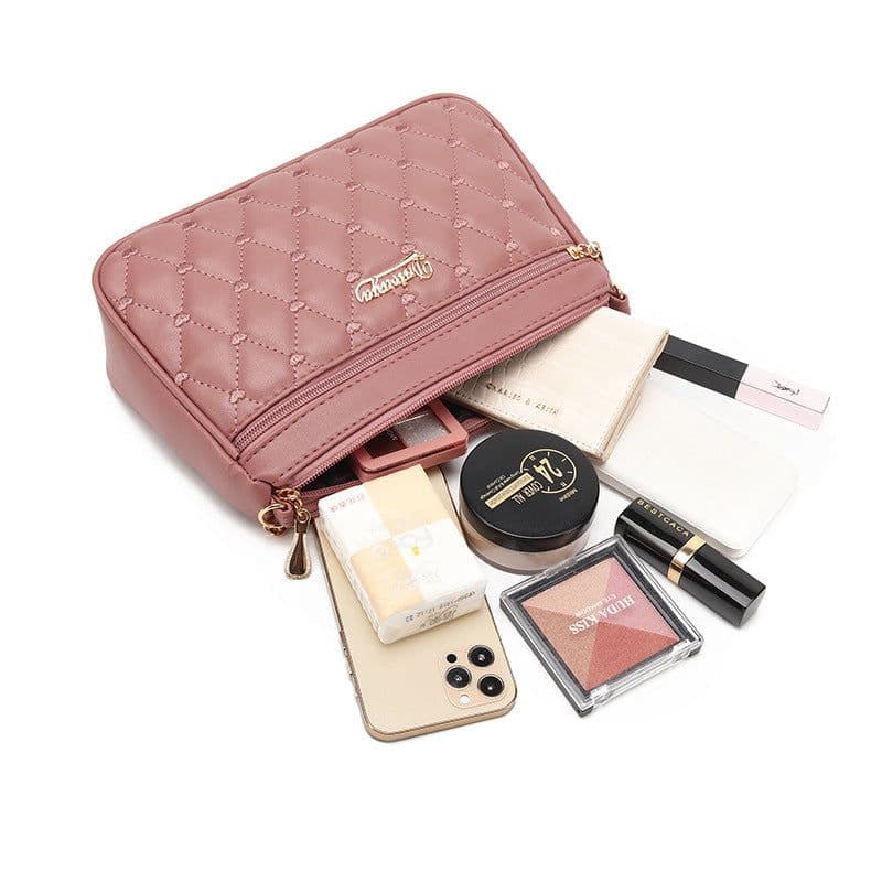 image-Simple Fashion Solid Color Embroidered Chanel's Style Crossbody Bag