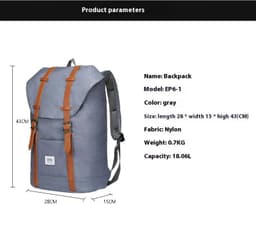 image-Outdoor Backpack Oxford Linen Men's And Women's College Students Bag Travel Mountaineering Bag Backpack