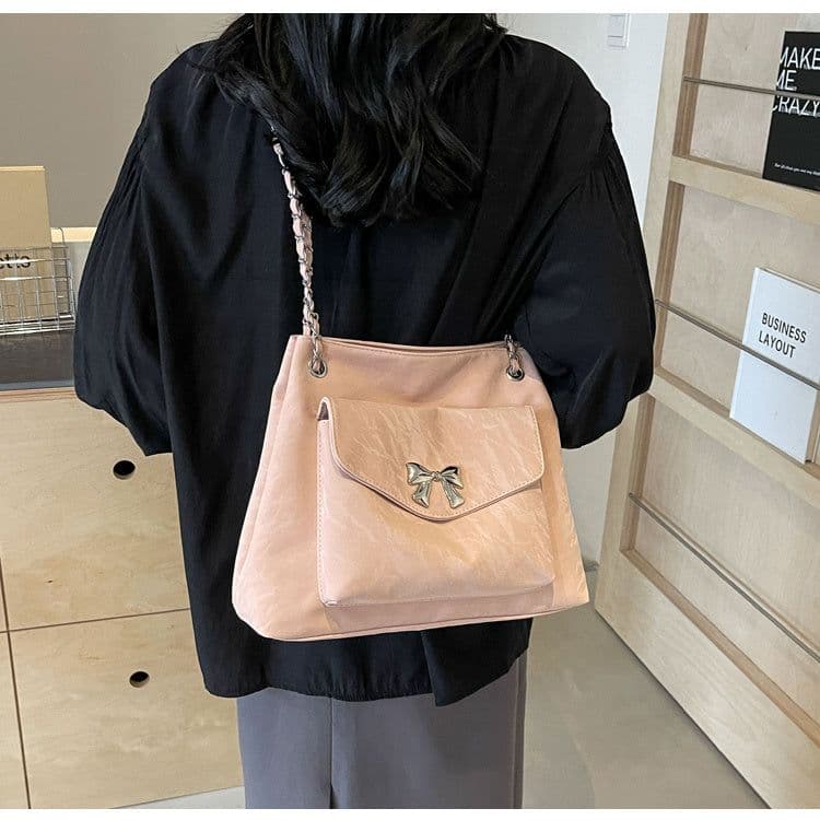 image-Women's Large Capacity Crossbody Fashionable Versatile College Student Class Bag