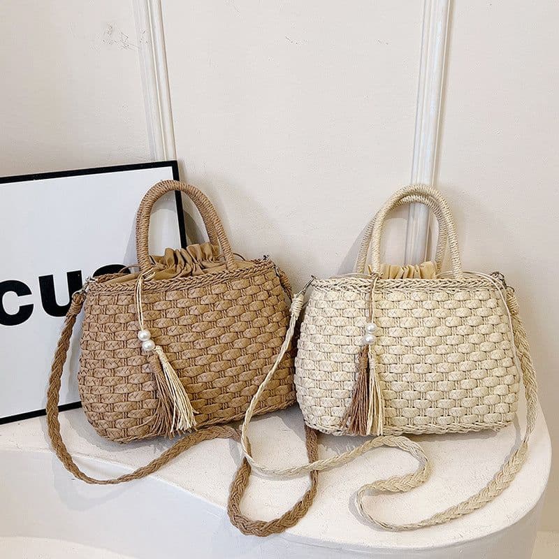 image-Women's Fashion Personality Hand-carrying Woven Bag