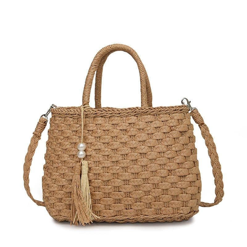 image-Women's Fashion Personality Hand-carrying Woven Bag