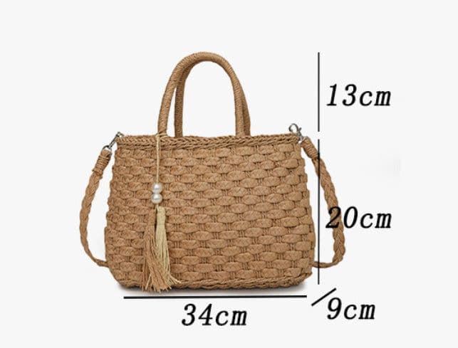 image-Women's Fashion Personality Hand-carrying Woven Bag