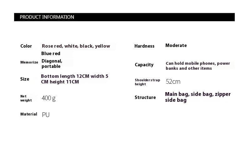 image-Chain Love Women's Advanced Texture Shoulder Crossbody Bag