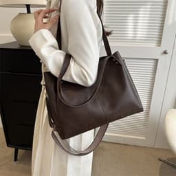 image-Fashion Tote PU Shoulder Crossbody Underarm Bag