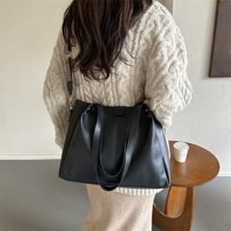image-Fashion Tote PU Shoulder Crossbody Underarm Bag