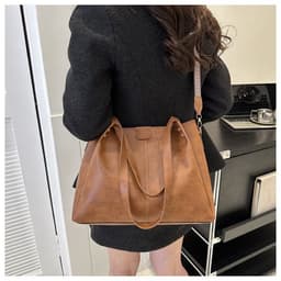 image-Fashion Tote PU Shoulder Crossbody Underarm Bag