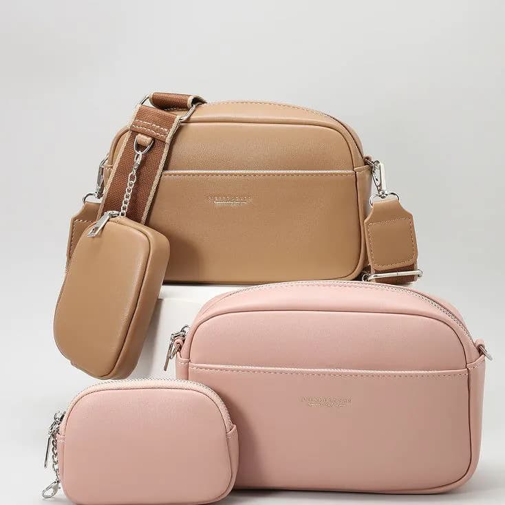 image-Simple Women's Bag Large Capacity Fashion Shoulder Messenger Bag