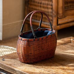 image-Handmade Bamboo Woven Bag Women's Handbag