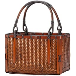 image-Handmade Bamboo Woven Bag Women's Handbag