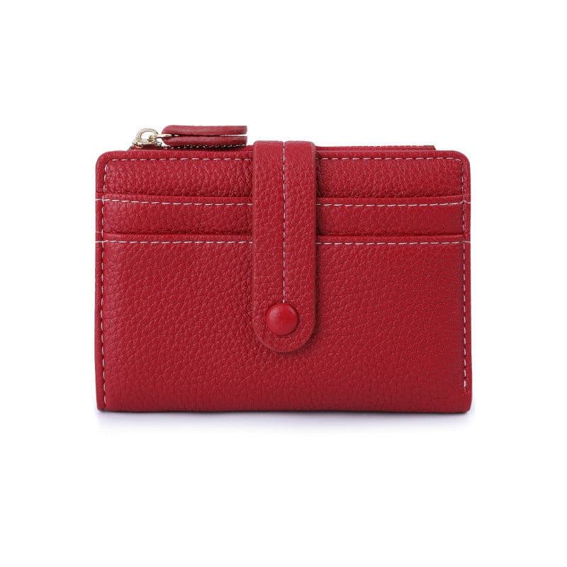 image-Women's Rfid Anti-theft Refreshing Multiple Card Slots Short Litchi Wallet