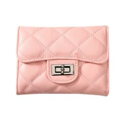 image-Women's Classic Style Rhombus Wallet Short Clutch