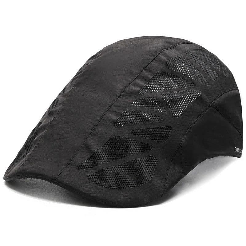 image-Men Mesh Beret Hat Summer Breathable Quick Dry For Women Newsboy Detective Gorra Boy Chef Restaurant Work Casquette