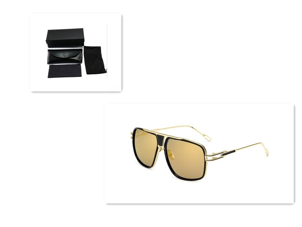 image-Sunglasses Men Brand Designer Sun Glasses Driving Oculos De Sol Masculino Grandmaster Square Sunglass
