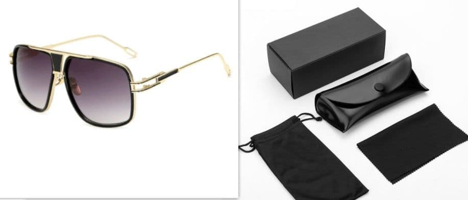 image-Sunglasses Men Brand Designer Sun Glasses Driving Oculos De Sol Masculino Grandmaster Square Sunglass