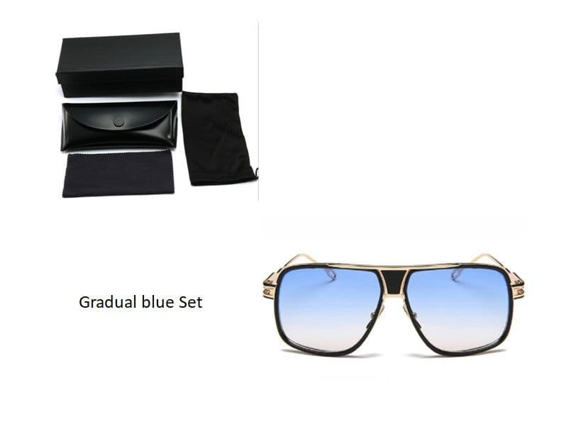 image-Sunglasses Men Brand Designer Sun Glasses Driving Oculos De Sol Masculino Grandmaster Square Sunglass
