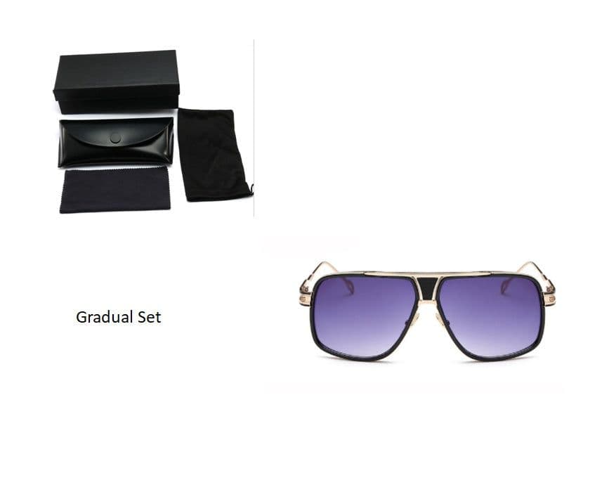 image-Sunglasses Men Brand Designer Sun Glasses Driving Oculos De Sol Masculino Grandmaster Square Sunglass