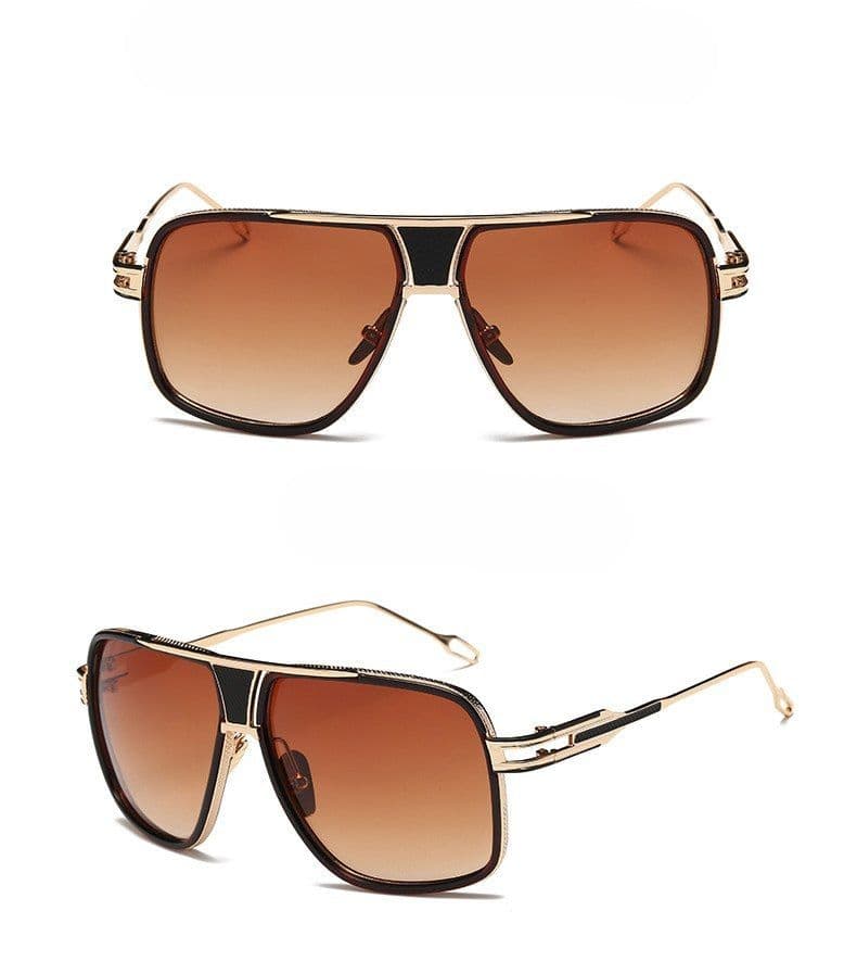 image-Sunglasses Men Brand Designer Sun Glasses Driving Oculos De Sol Masculino Grandmaster Square Sunglass