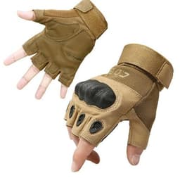 image-Tactical Gloves Army Military Men Gym Fitness Riding Half Finger Rubber Knuckle Protective Gear Male Tactical Gloves