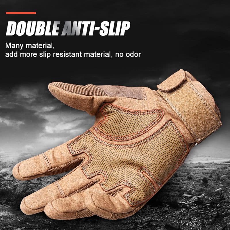 image-Tactical Gloves Army Military Men Gym Fitness Riding Half Finger Rubber Knuckle Protective Gear Male Tactical Gloves