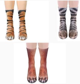 image-3D Animal Paw Socks Cute Cat Claws Socks Unisex Long Socks